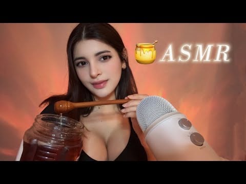 HONEY ASMR 🍯 Sticky, Wet & Relaxing Triggers ❤️
