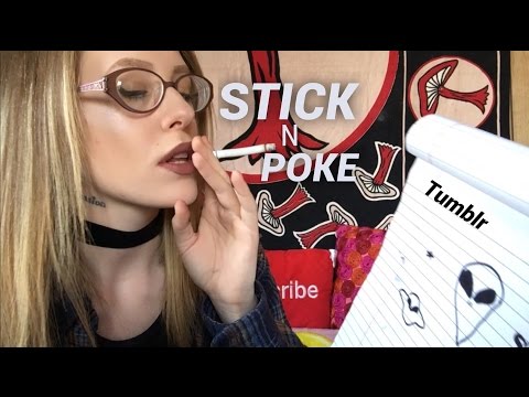 ASMR TUMBLR OBSESSED BESTFRIEND GIVES YOU A STICK N POKE TATTOO