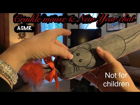 ASMR New Years Eve chat & crinkle session (Soft Spoken) Plastic crinkles