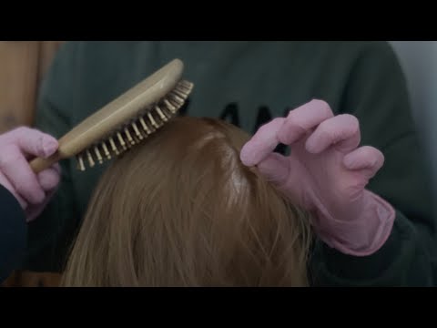 ASMR lice hair examination roleplay 🪮 no talking