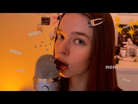 АСМР ем микрофон [звуки рта,жевание,ликинг] *no talk*