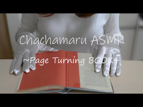 【ASMR】Page turning BOOK/flipping No Talking 本をめくる音 紙を撫でる音