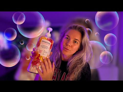 TOO MUCH SOAP!  ASMR Soapy foamy Sud Shampoo Wash