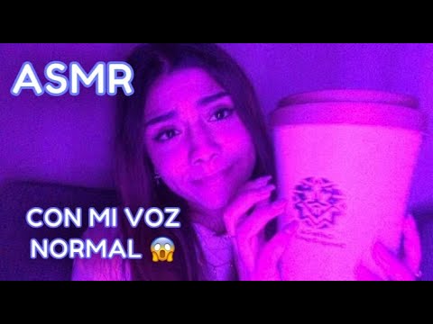 ASMR ESPAÑOL / Te HAGO ASMR con mi VOZ NORMAL / ASMR VISUAL (muy relajante)