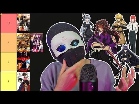 ASMR Rating And Reviewing Some of My Watched Anime | Anime Tier List