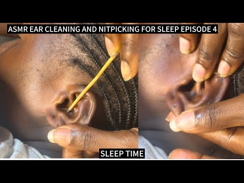 🦋ASMR🦋EAR PIERCING CLEANING FOR THOSE WANT TO SLEEP, WHISPER GUM CHEWING, (EPISODE 4)