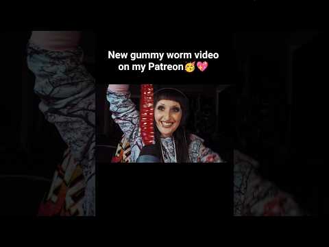 this thing is huge! #asmr #asmrsounds #gummyworms #asmrcandies