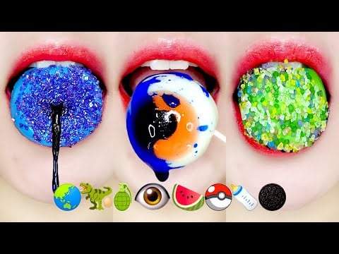 [ASMR MUKBANG] 🌍 BALL JELLY CRUNCH 💥 EXTREME SPRINKLES EATING SOUNDS