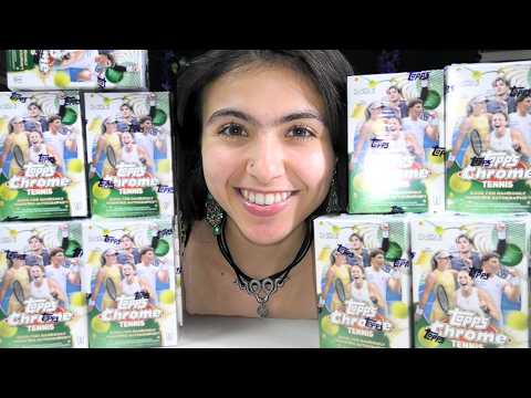 Pulling Gold Novak Djokovic‼️2026 Topps Chrome Tennis! (20 Value Boxes) 🎾ASMR