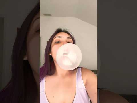 BIG BUBBLE ASMR | chewing bubble blowing sounds #bubbling #bubblegum #chewinggum #eating