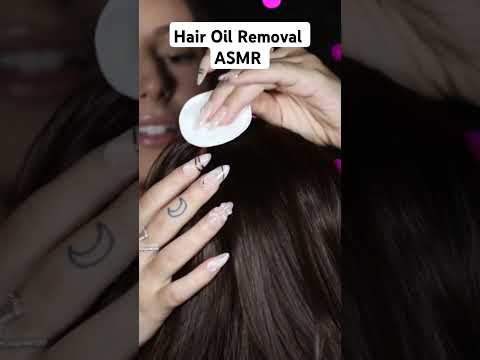 Hair Oil Removal ASMR #asmr