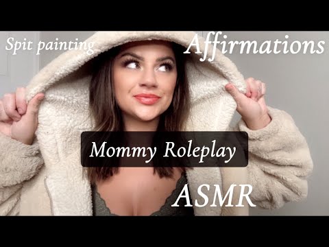 ASMR Mommy Rp with Spit painting