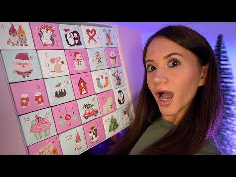 ASMR Trying 25 Edible Crystal Candy 💎 (silky gem advent calendar)