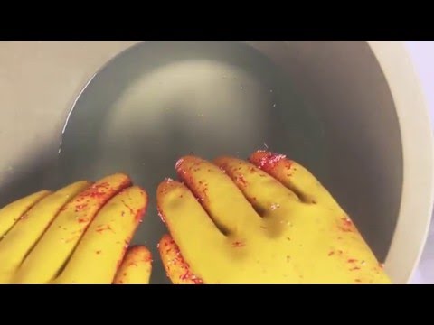 RUBBER GLOVES💛 CLEANING with WATER💦 SOUNDS  [[ASMR]]