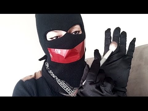 ASMR DUCT TAPE - FACE BRUSHING - GLOVES - HANDS MOVEMENT