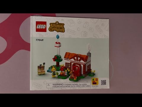 ASMR Tapping On Animal Crossing Lego Set Instructions - Isabelle's House Visit | No Talking