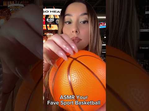 ASMR With Basketball (Long Nails) #asmr #asmrshorts #basketball #sports