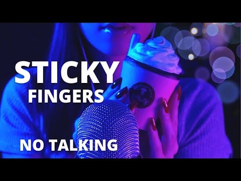 ASMR 🖐🏻 5 TRIGGERS STICKY FINGERS (NO TALKING)