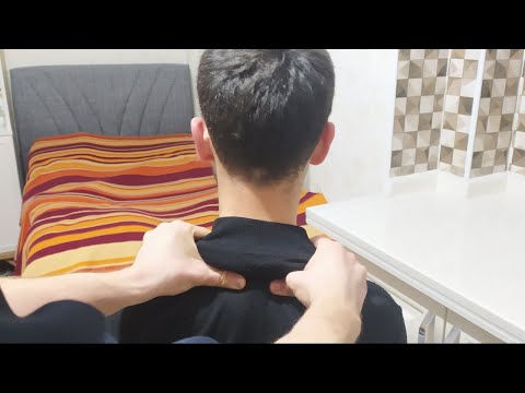 ASMR RELAXING NECK MASSAGE - BACK MASSAGE