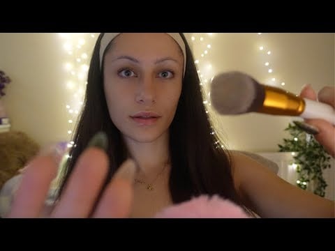 ASMR - giving you tingles in class ❤︎ fluffy mic scratching, hand movements #wlw