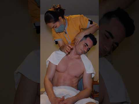 ASMR: Intense Thai Sport Deep TIssue Massage for Muscle Recovery #shorts