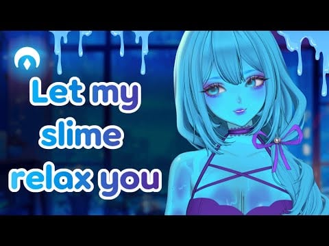 Slime Girl Relaxation Therapy ASMR 💙 Slimy, Gooey and Squish Triggers