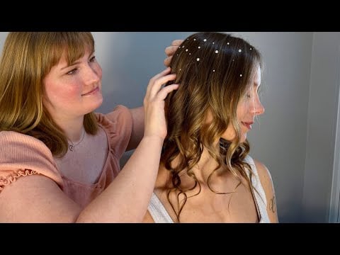 ASMR Classic Everyday Makeup & Hair Curling @PeacefulYouASMR Styling, Soft Spoken, Tingles