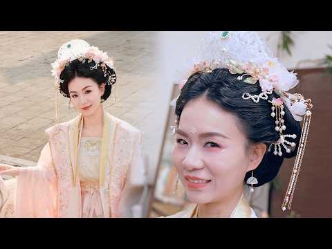 ASMR 아주 디테일한 중국 왕홍 메이크업 & 헤어 스타일링 (초근접 촬영)