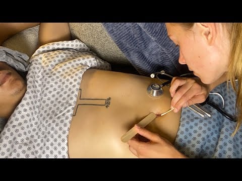 ASMR Real Person Medical Exam | Abdominal (Belly)(Button) Examination for Sleep