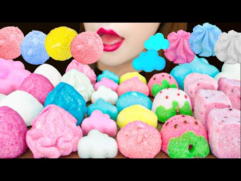 【ASMR】【咀嚼音 】色んなマシュマロ❣️MARSHMALLOW MUKBANG 먹방 食べる音 EATING SOUNDS NO TALKING