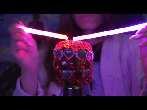 ASMR Tapping on Cute Heart Mic Charms 💗 Handmade Sounds + Chopstick Tapping Single Mic