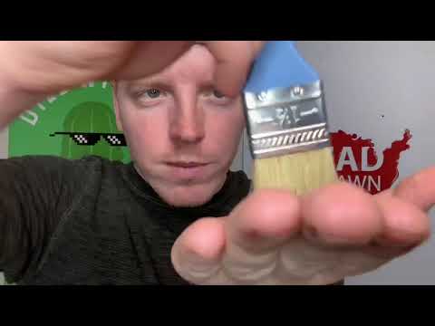 ASMR Paint Brush Brushing