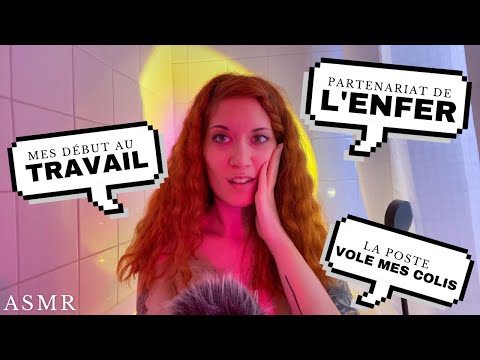 ASMR FR | update life : mon nouveau job, des voleurs chez la poste (Blabla dans mon bain #22)