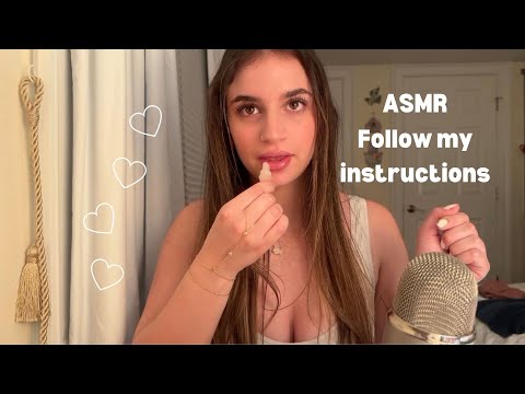 ASMR - Follow my instructions (eyes open and closed)