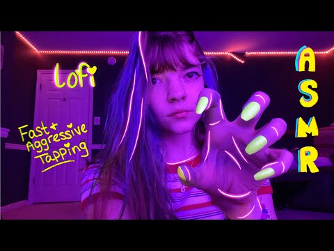 ASMR // Fast & Aggressive Lofi Tapping & Scratching 🌈