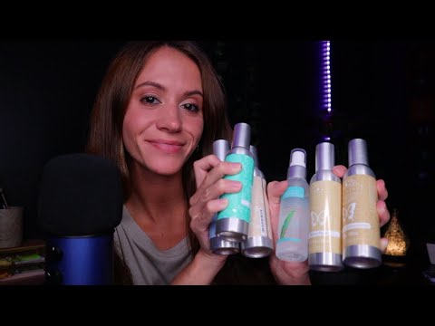 ASMR / The Scent Shop (spraying and describing scents / liquid sounds)