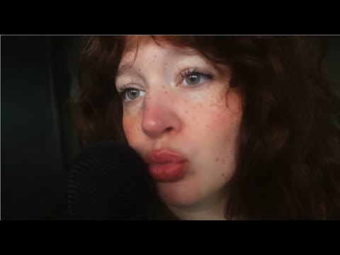 ASMR sensitive kisses on the mic (breathing, close up, mouth sounds, no talking)