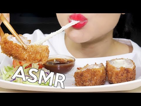 ASMR CHEESE DONKKASEU 치즈돈까스 먹방 *Crunchy* Eating Sounds