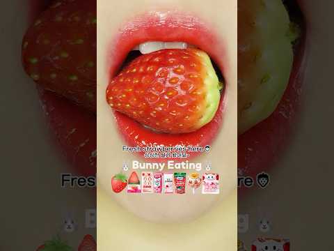 Special Strawberry Party🍓❤️ ASMR EATING Mukbang