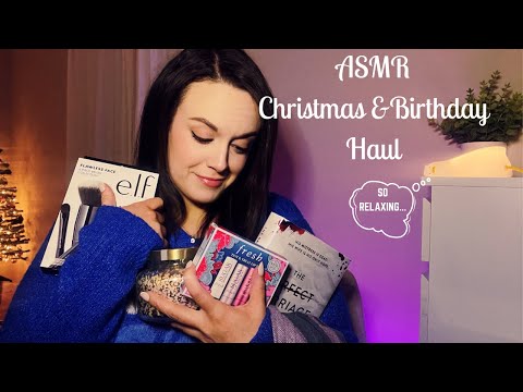 ASMR/Christmas & Birthday Haul!!!