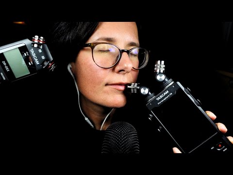 ASMR Echoed Mouth Sounds | Tascam vs Blue Yeti vs Tascam (no talking) 1 Hour+