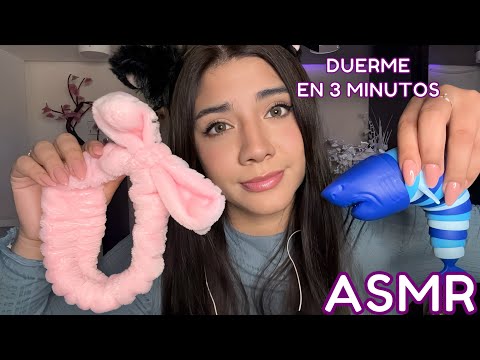 ASMR español / DUERME en 3 MINUTOS CON MI ATENCIÓN PERSONAL extrema / consiento tu CARITA