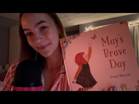 ASMR| Reading you a bedtime story (close whisper, page turning, and mouth sounds) 