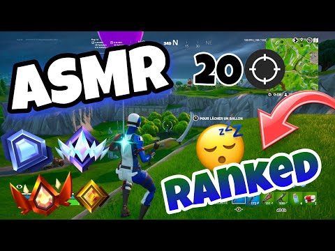 ASMR Français • Je te détend en RANKED sur FORTNITE 😴💤 (top 1, 20 kill ✨😎)