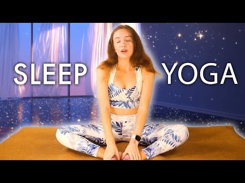 ASMR For Sleep 🌙 Relaxing Yoga Deep Breathing, Soft Spoken and Gentle Yoga Poses, Ultra Tingly