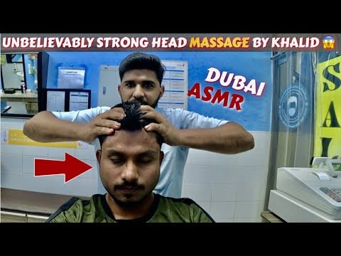 😱 ASMR | Is This the STRONGEST Head Massage Ever? 🇦🇪💆‍♂️ Khalid Went TOO Far!