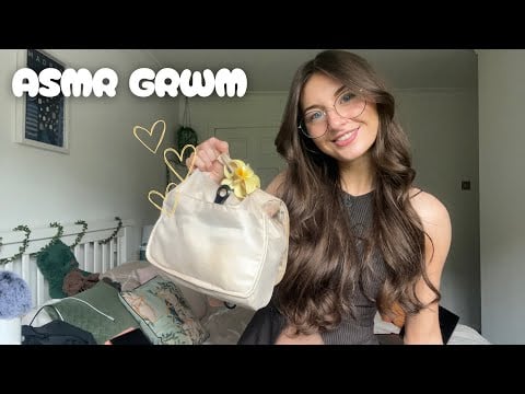 ASMR Super chatty GRWM🌺 (whisper rambles, tapping, rummaging)