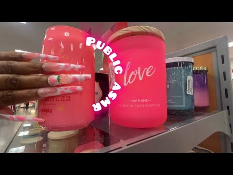 PUBLIC ASMR IN TJMAXX | Tapping, Scratching, Candle Tapping, Clicky Whispering & More