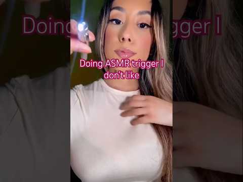 ASMR Trigger I Don’t Like #asmr #asmrtriggers #shorts #focustest