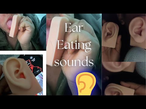 Silicone Ear Eating👂| Random tingles✨